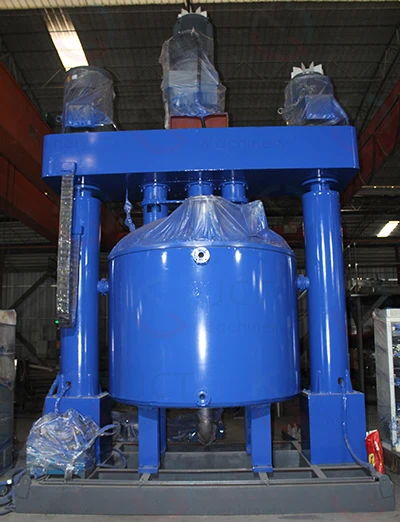 high-intensity three shaft mixing and dispersion industrial-scale potting compound triple shaft mixer