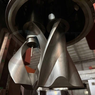 dead-zone-free mixing blades for high-viscosity thermal paste and thermal grease vertical kneader mixing blades for high-viscosity thermal grease vertical kneader