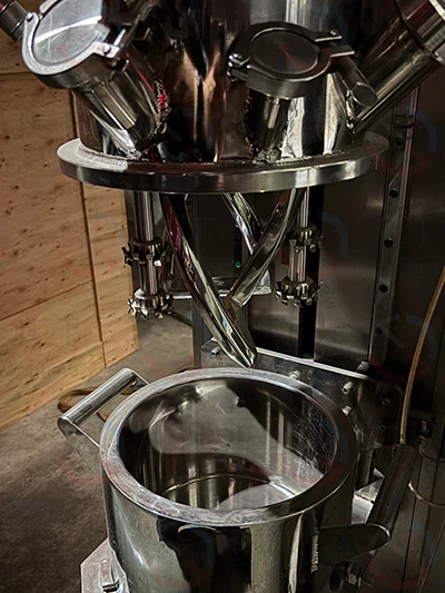 pharmaceutical gels double planetary mixer for high-viscosity gel production